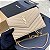 BOLSA SAINT LAURENT SHOULDER BEGE FERRAGENS DOURADAS - Imagem 2