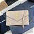 BOLSA SAINT LAURENT SHOULDER BEGE FERRAGENS DOURADAS - Imagem 1