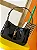 BOLSA SAINT LAURENT YVES MINI LE 5 TO 7 IN PATENT LEATHER BLACK - Imagem 1