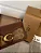 BOLSA COACH TABBY CHAIN CROSSBODY 19 SIGNATURE CANVAS TAN RUST - Imagem 4