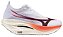 MIZUNO WAVE REBELLION PRO 3 ' WHITE BARITONE BLUE FIERY CORAL ' - Imagem 1