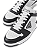 TÊNIS PRADA DOWNTOWN TOP SNEAKER LEATHER WHITE BLACK - Imagem 3