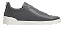 TÊNIS ZEGNA TRIPLE STITCH LEATHER GREY CALF - Imagem 1