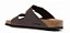 SANDALIA BIRKENSTOCK ARIZONA BIRKO FLOR DARK BROWN - Imagem 3