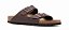SANDALIA BIRKENSTOCK ARIZONA BIRKO FLOR DARK BROWN - Imagem 2