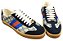 SAPATÊNIS GUCCI JBG LEATHER AND ' SUEDE BLUE/ RED/ GREY ' - Imagem 2