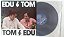 Disco de Vinil Edu e Tom - Lp 1981 Interprete Edu Lobo e Tom Jobim (1981) [usado] - Imagem 1
