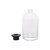 Frasco Tarot 500ml Tampa Luxo Preta c/ Furo Rosca 28mm - Imagem 3