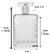Frasco Cristale 100ml Válvula Prata Tampa Luxo 15/410 - Imagem 2