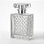 Frasco Cristale 100ml Válvula Prata Tampa Luxo 15/410 - Imagem 1