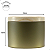 Lata para Vela Lisa Dourado C/ Tampa 240ml - Imagem 2