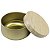 Lata para Vela Aurora Dourado C/ Tampa 180ml - Imagem 1