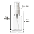 Kit 50 Frascos Pet Retangular 40Ml Com Válvula Spray - Imagem 2