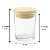 Copo/ Pote de Vidro Clear para Velas 60ml Com Tampa Madeira - Imagem 4