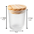 Copo/ Pote de Vidro Frost para Velas 60ml Com Tampa Madeira - Imagem 4