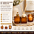 Kit Aromatizador de Ambiente Luxo Frasco Âmbar Completo com Varetas Difusoras - Imagem 2
