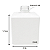 Frasco Cubo Branco 250ml Rosca 28/410 - Imagem 5