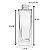 Frasco Square 150ml 28/410 Transparente - Imagem 4