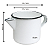 Caneca Para Vela Esmaltada Branca com Bico 1L - Imagem 2