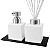 Kit Aromatizante Lavabo Super Luxo com Bandeja Preta Difusor de Ambiente Decorativo - Imagem 3