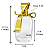 Frasco Belle 100ml e Válvula Tampa Luxo Rosca 15/400 - Imagem 4