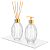Kit Lavabo 330ml Gomos Vidro Luxo com Tampa + Varetas Aromáticas - Imagem 2