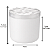 Frasco Vidro Cristal Branco Vela 365ml Tampa - Imagem 3