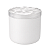 Frasco Vidro Cristal Branco Vela 365ml Tampa - Imagem 1