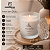 Frasco Vidro Cristal Fosco Vela 365ml Tampa - Imagem 2