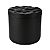 Frasco Vidro Cristal Preto Vela 365ml Tampa - Imagem 1