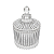 Frasco Vidro Castle Cristal Para Velas 70ml Com Tampa - Imagem 1