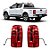 PAR LANTERNA TRASEIRA CHEVROLET S10 COLORADO CENTRO FUMÊ - Imagem 1