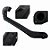 KIT SNORKEL MITSUBISHI L200 TRITON 2019 EM DIANTE 2.4L GASOLINA PRETO FOSCO VO6 15441 LEO OFF ROAD 4X4 - Imagem 2