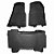 JOGO DE TAPETE INTERNO DODGE RAM 1500 REBEL MODELO BANDEJA 3 PECAS VO6 19835 - Imagem 2