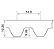 CORREIA IND. BANDO STD / STP BORRACHA 55MM S14M-3150 - Imagem 2