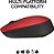 Mouse sem fio Logitech M170 Vermelho com  Design Compacto - Imagem 4