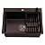 Cuba para Cozinha 60x45cm em Aço Inox 304 Gourmet Black Preto - Imagem 3