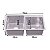 Cuba Dupla para Cozinha 75x41cm em Aço Inox 304 Gourmet Escovada - Imagem 4