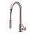 Torneira Escovada Para Cozinha de Bancada Gourmet Monocomando Aço Inox Agua quente fria - Imagem 2