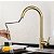 Torneira Para Cozinha Dourada Gold de Bancada Gourmet Monocomando Aço Inox Agua quente fria - Imagem 3
