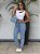 Calça Jeans Mom Com Brilho - Imagem 1