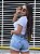 Short Jeans Cintura Alta com Lycra - Imagem 2