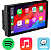Central Multimidia 7 Pol Android Auto Apple Carplay S/fio Gps Apk Camera de Re - Imagem 2