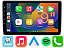 Central Multimidia 9 Pol Android Auto Apple Carplay S/fio Gps Apk Camera de Re - Imagem 4
