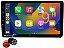 Central Multimidia 9 Pol Android Auto Apple Carplay S/fio Gps Apk Camera de Re - Imagem 1