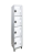 Roupeiro De Aço 4 Portas Pequenas 32,2Lx35Px182A Cinza - Smart W3 10116 - Imagem 7