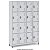Roupeiro de Aço 16 Portas Pequenas 128,8Lx35Px182,2ACinza - Smart W3 10052 - Imagem 1