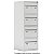 Arquivo de Aço Para Pasta Suspensa Com 4 Gavetas 47Lx50Px133A Cinza - Smart W3 10010 - Imagem 1