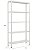 Estante De Aço Bipartida 5 Prateleiras CH 26 80Lx27PX155A BR 10089 - Imagem 2