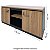 Armário Baixo Credenza 120Lx45Px73,5A Nogal com Preto - Mileto 601111 - Imagem 2